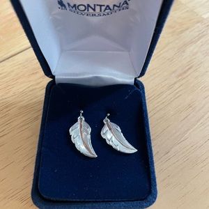 Montana Silversmith feather earrings. Never worn. Brand new